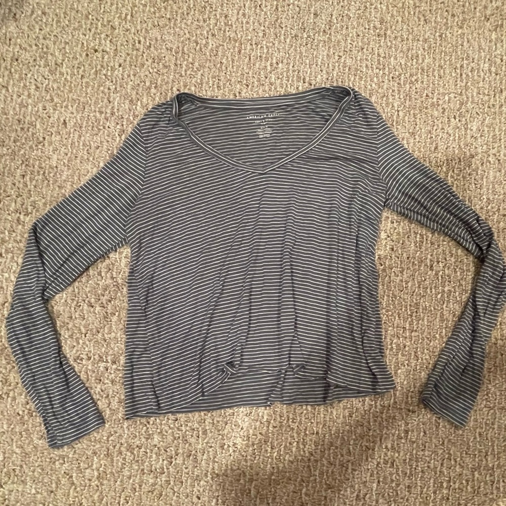 AMERICAN EAGLE STRIPED LONG SLEEVE